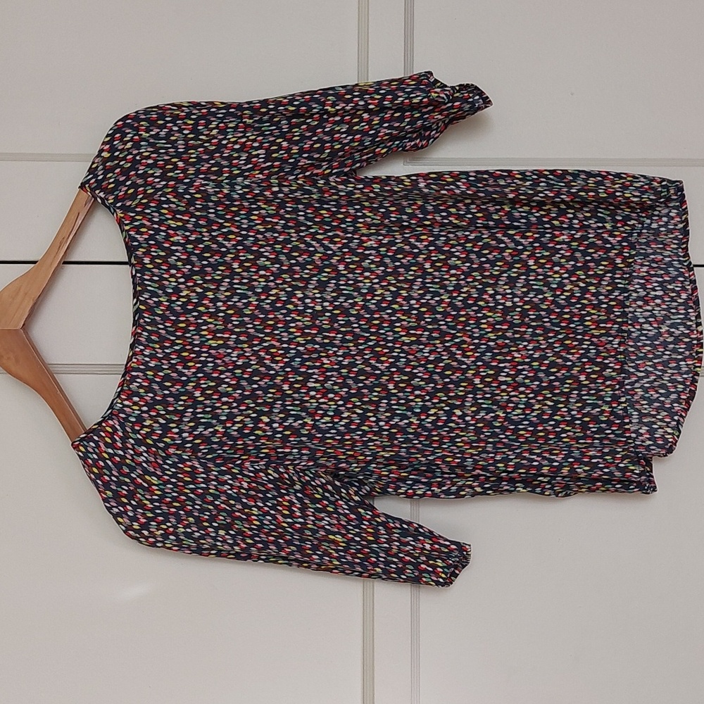 Promod Blouse with Yellow Knot Detail in Back